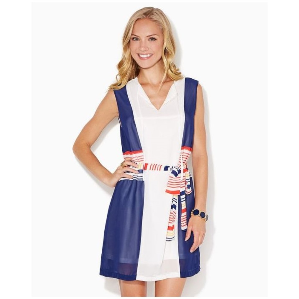 CHARMING CHARLIE Colorblock ISSA Shift Dress [A8] - Picture 2 of 7